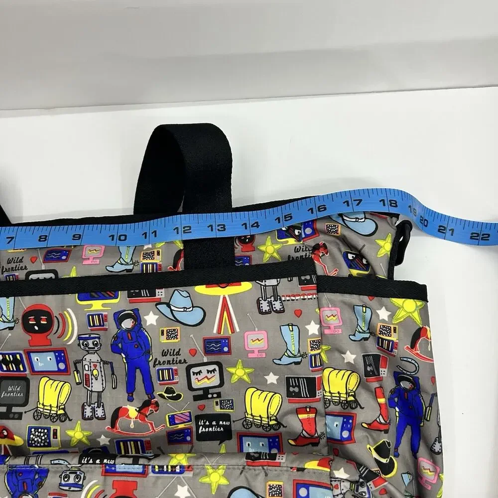 LeSportsac Ryan Baby Tote Diaper Bag Buckaroo HTF Rare With Changing Pad